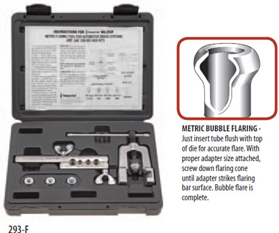 flaring tool metric bubble imperial tools