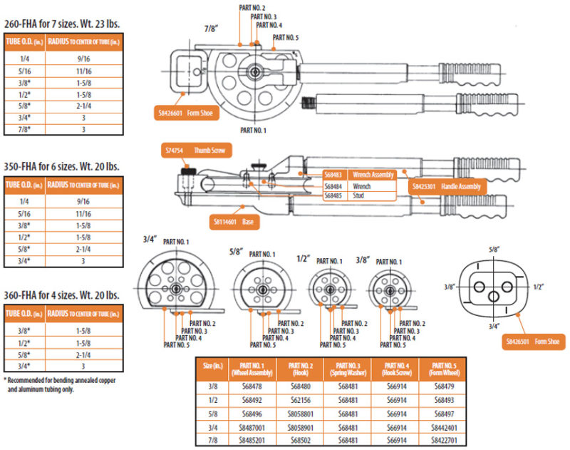 Imperial Tube Bender, 3/16InDia 364-FH 03 - View #5