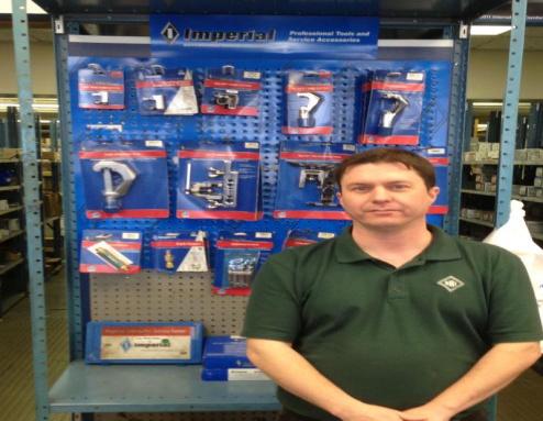 Imperial Tools Display – Philadelphia, PA USAHere’s our display in a United Refrigeration branch in Philadelpha, PA with Branch Manager Gordon Pammenter.